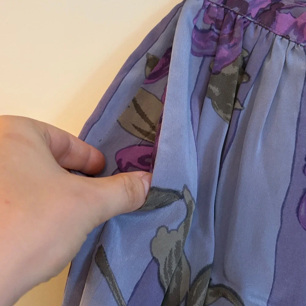 Carole Little flowing purple